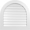 Ekena Millwork Round Top Surface Mount PVC Gable Vent: Functional, w/ 3-1/2"W x 1"P Standard Frame, 32"W x 32"H GVPRT32X3201SF - alternate 1